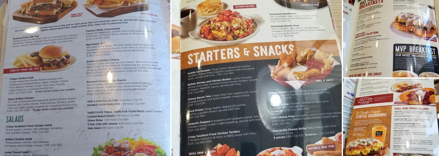 Huddle House Menu