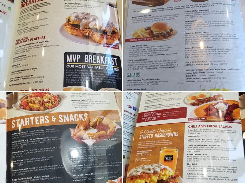 Huddle House Menu