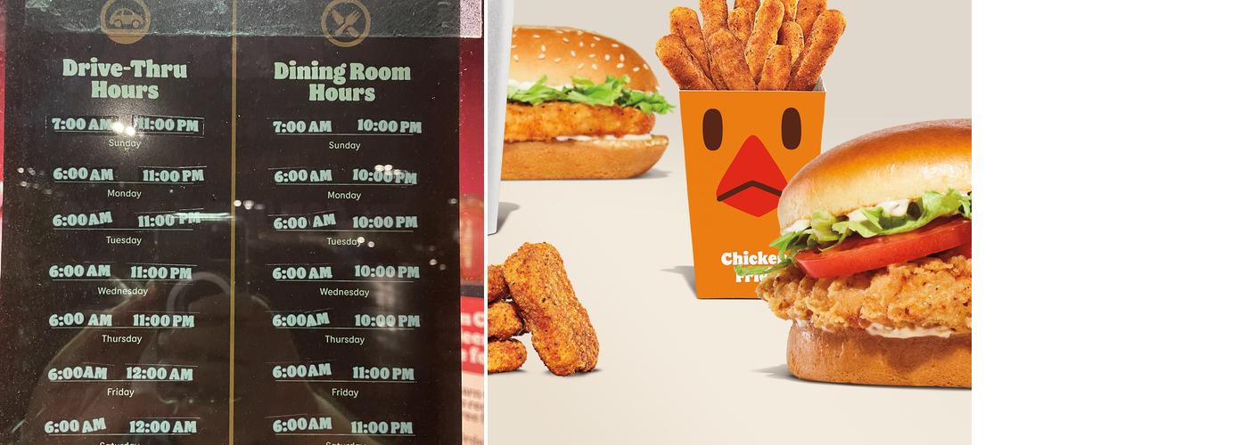 Burger King Menu