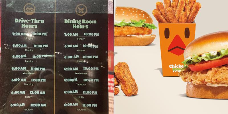 Burger King Menu
