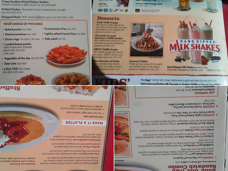 Huddle House Menu
