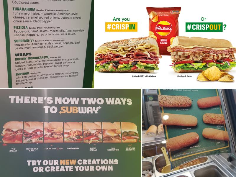 Subway Menu
