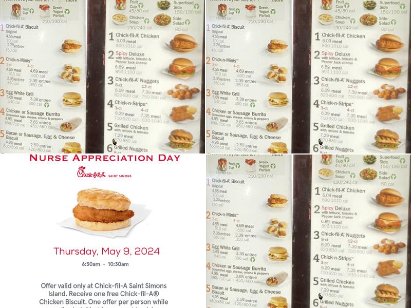 Chick-fil-A Menu