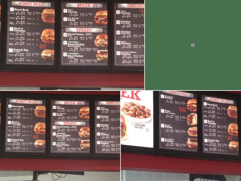 Arby's Menu