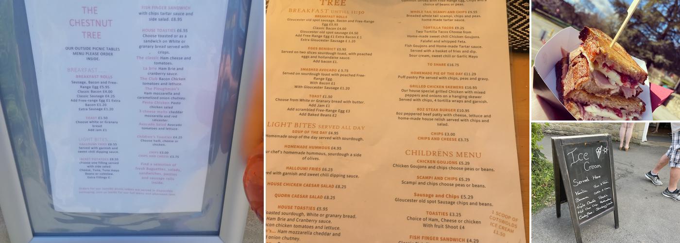 The Chestnut Tree Menu