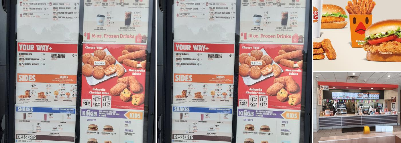 Burger King Menu