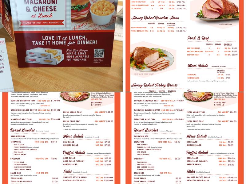 The Honey Baked Ham Company Menu