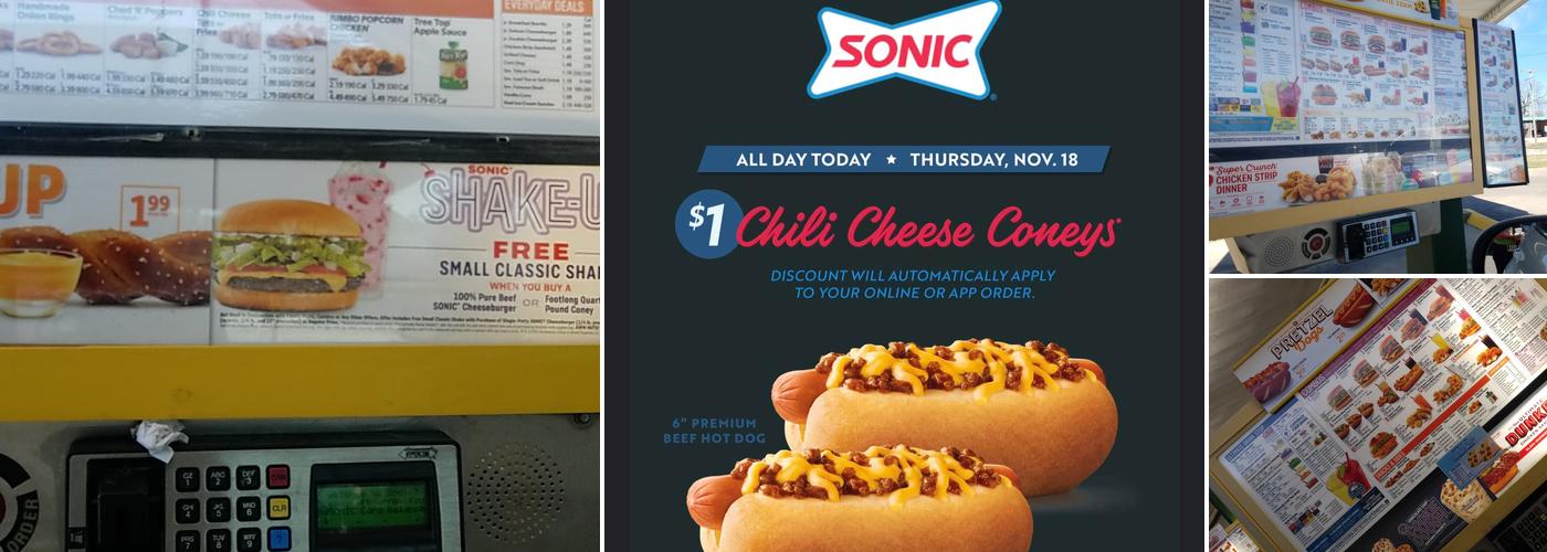 Sonic Drive-In Menu