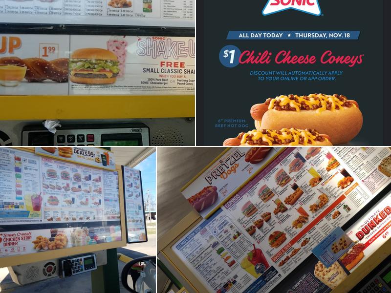 Sonic Drive-In Menu