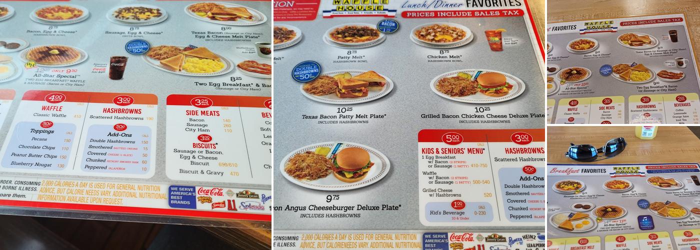 Waffle House Menu