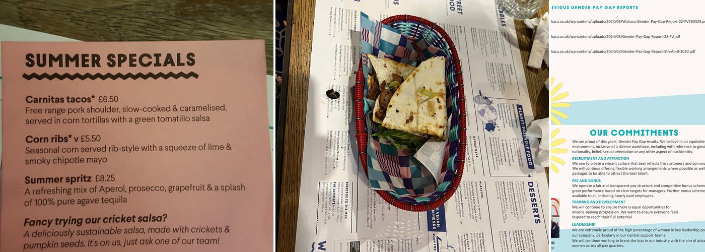 Wahaca Wimbledon Menu
