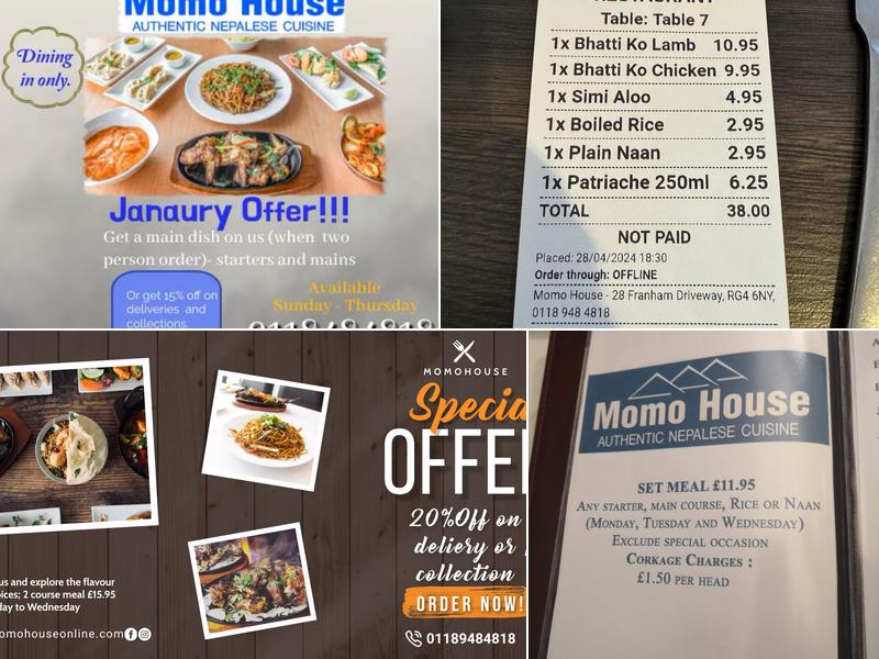 Momo House Menu