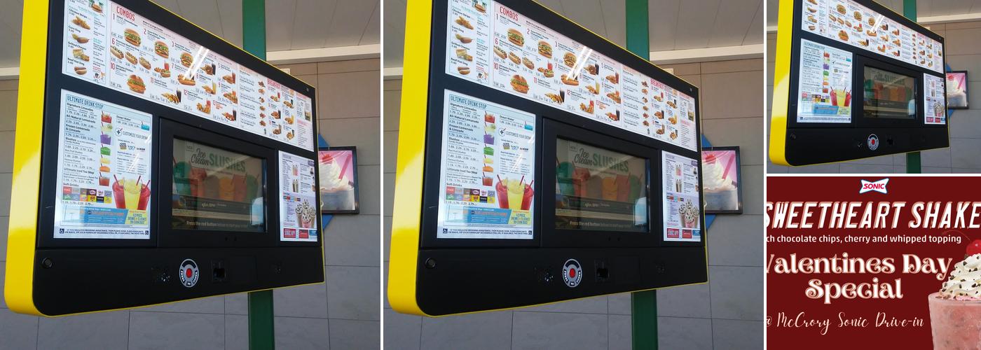 Sonic Drive-In Menu