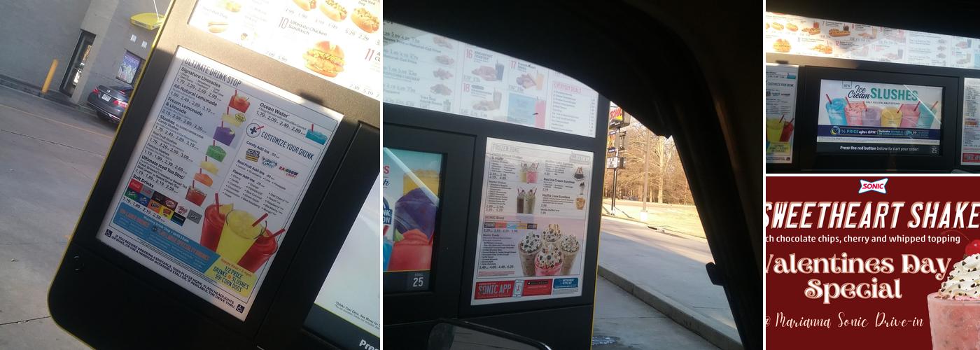 Sonic Drive-In Menu
