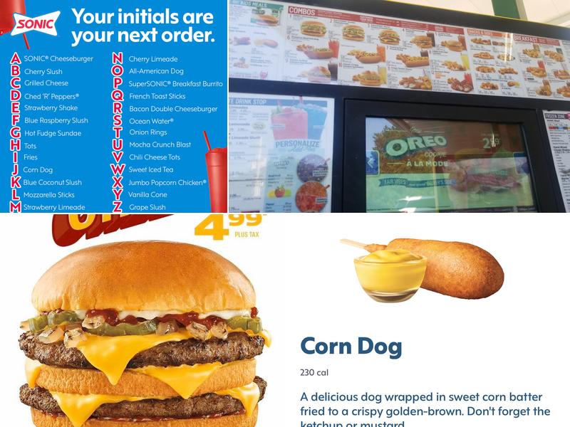 Sonic Drive-In Menu
