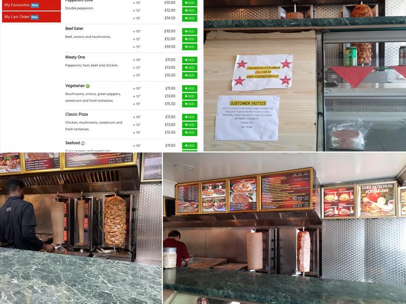 Swindon Kebab House Menu
