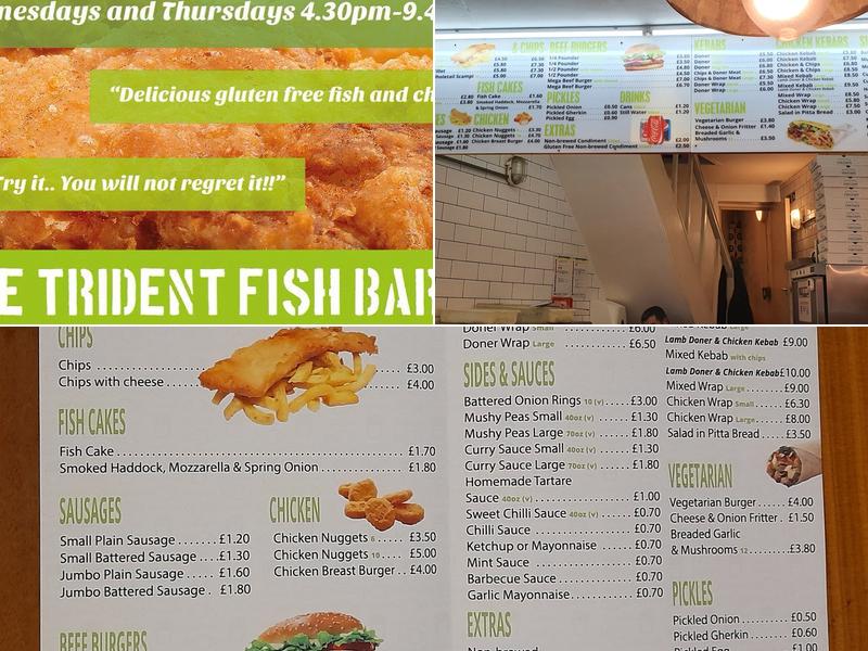 The Trident Fish Bar Menu