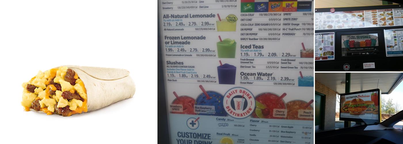 Sonic Drive-In Menu