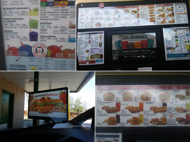 Sonic Drive-In Menu