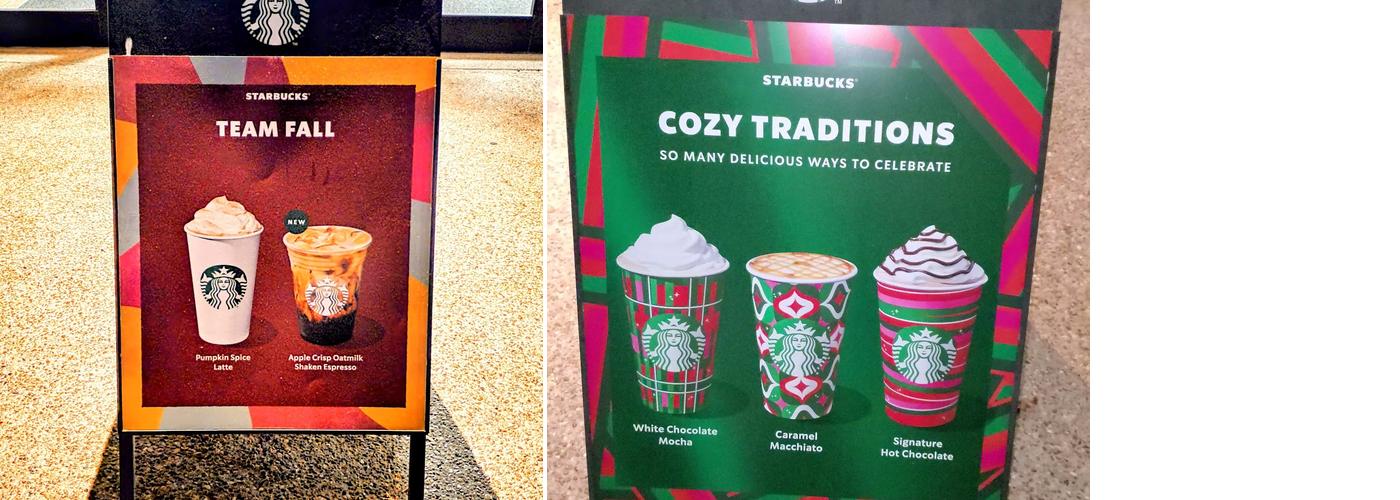 Starbucks Coffee Company Menu