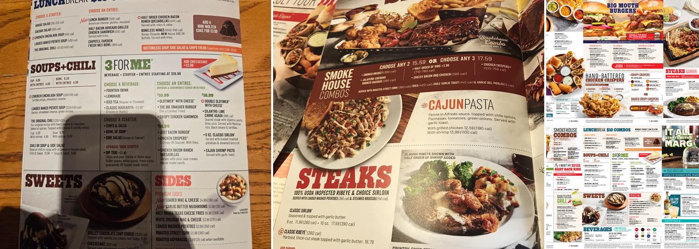 Chili's Grill & Bar Menu