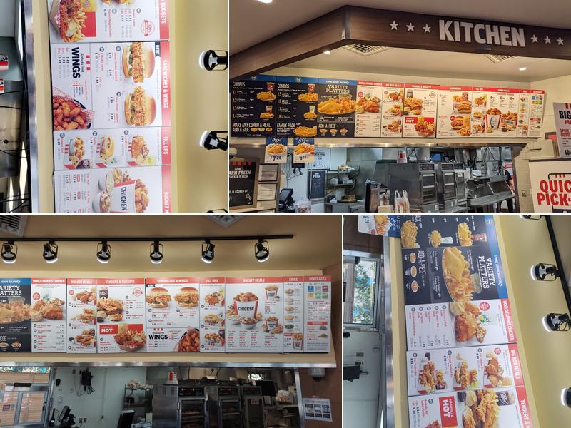 KFC Menu
