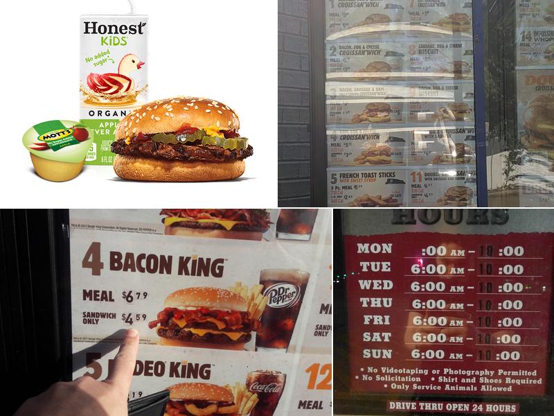 Burger King Menu