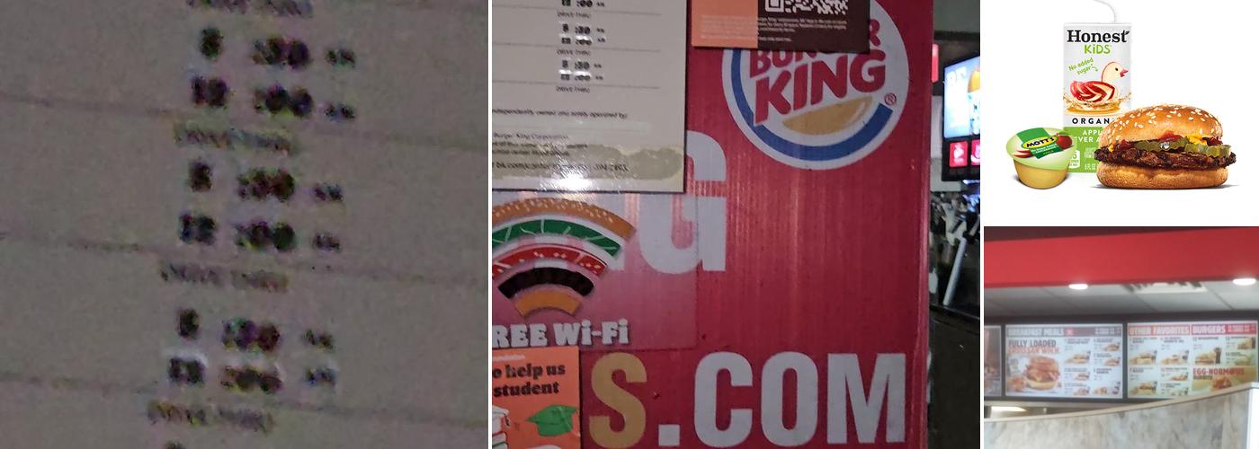 Burger King Menu