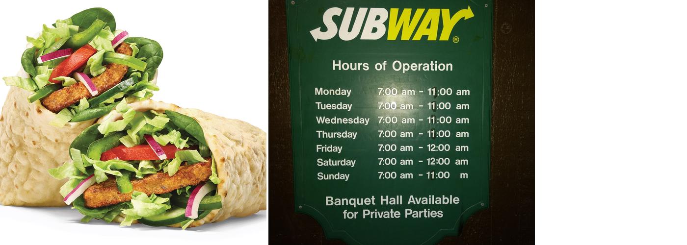 Subway Menu