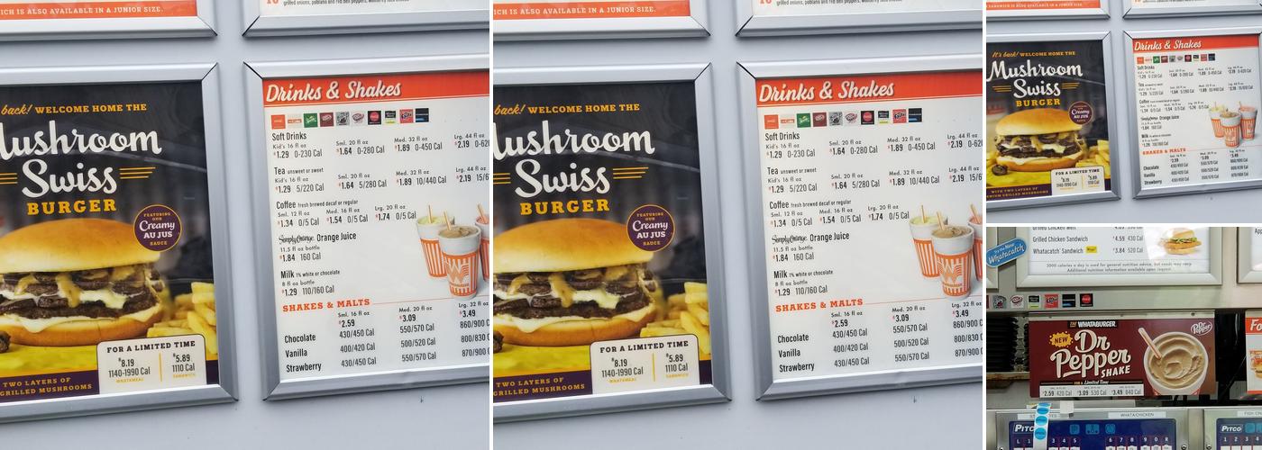 Whataburger Menu