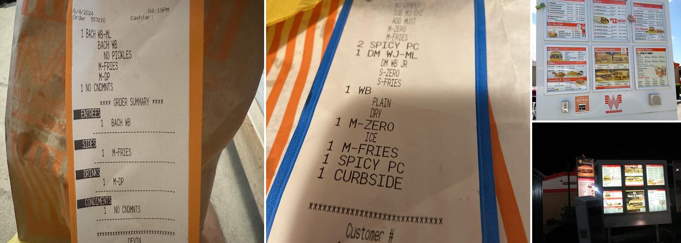 Whataburger Menu