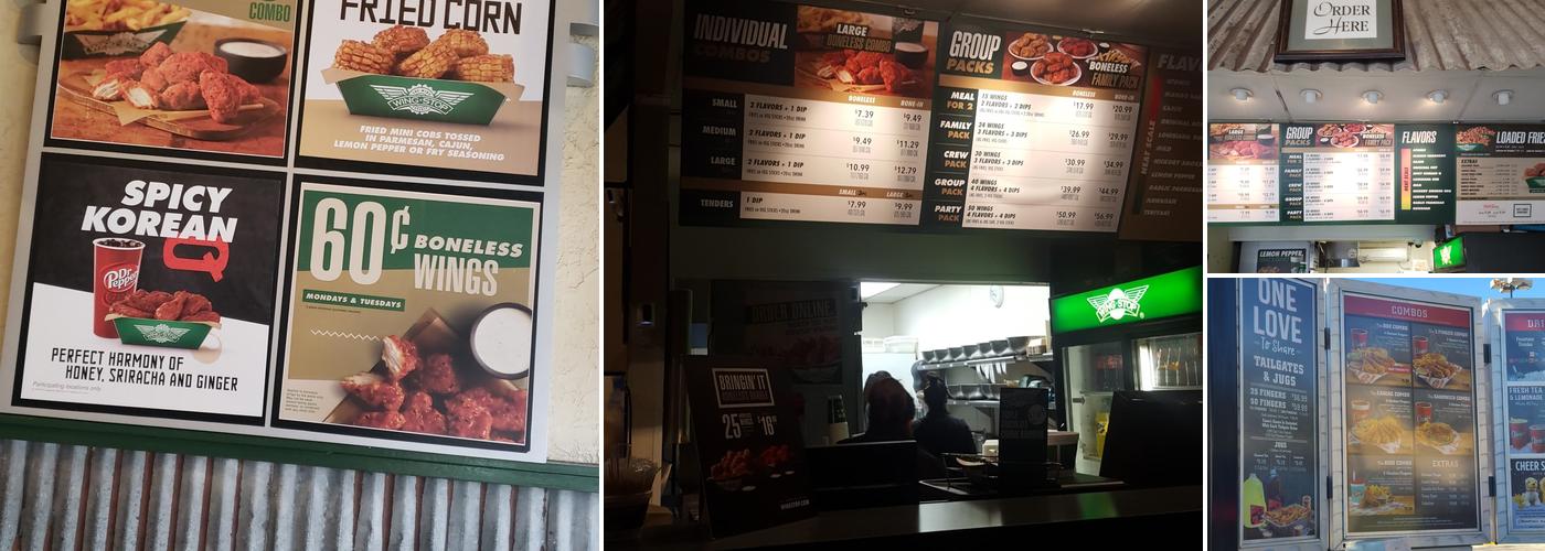 Wingstop Menu