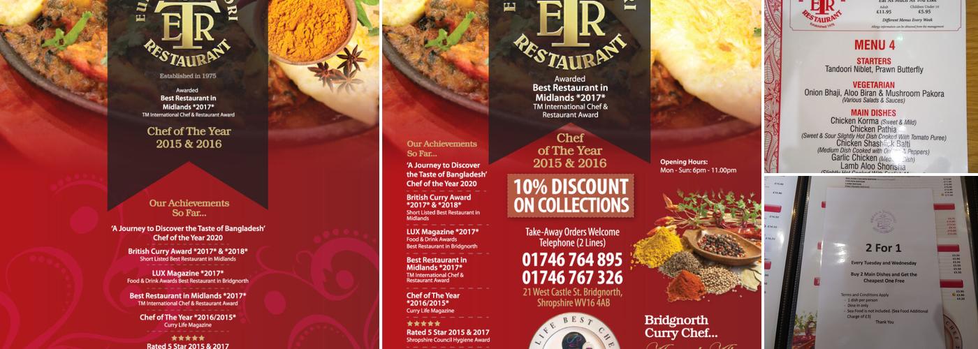 Eurasia Tandoori Menu