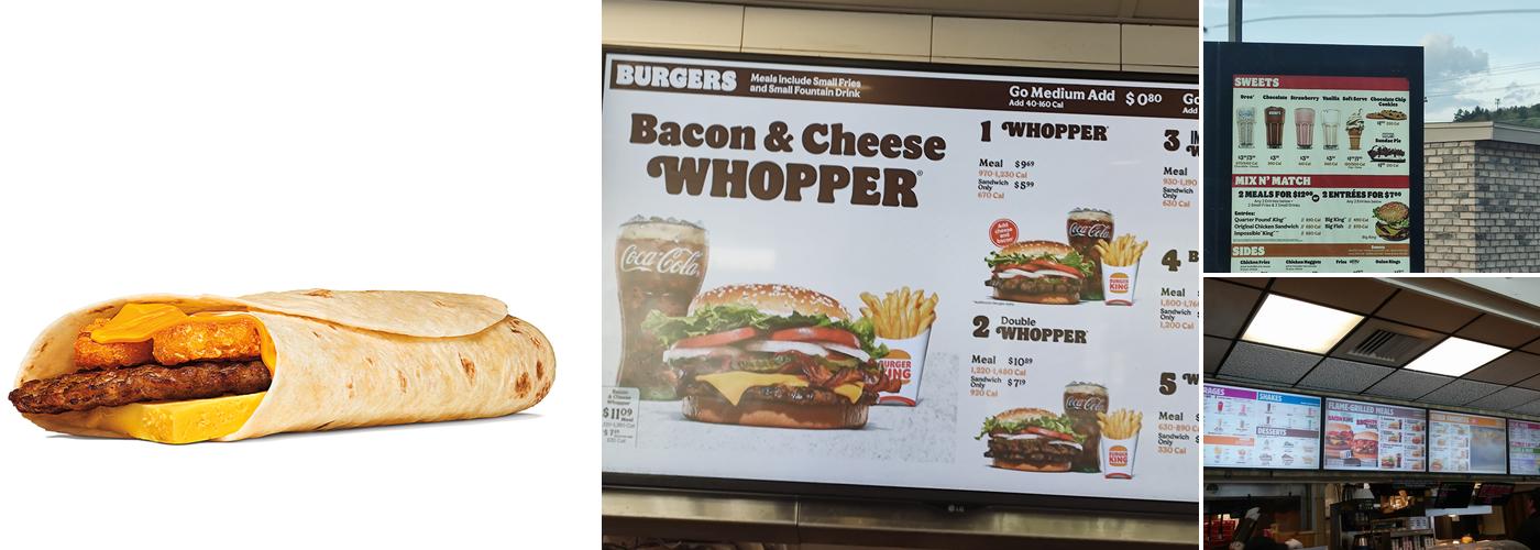 Burger King Menu