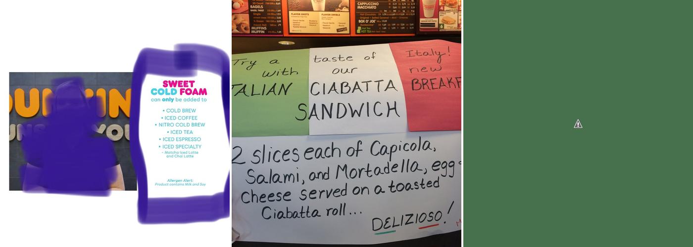 Dunkin' Menu