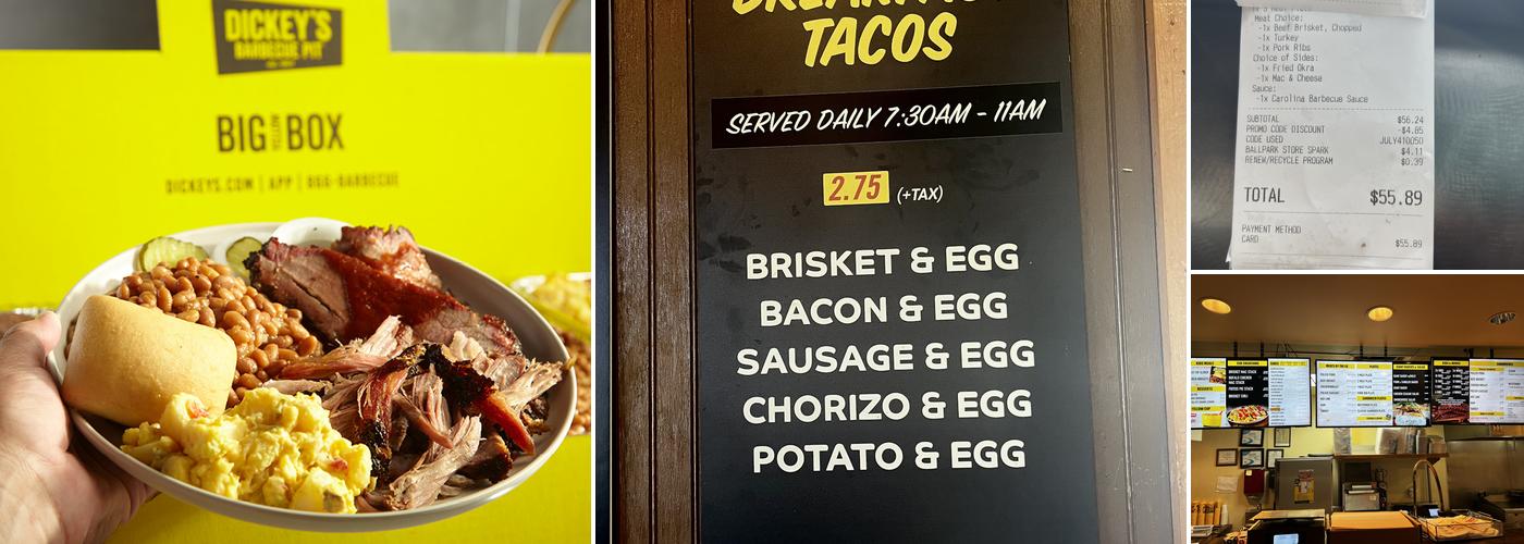 Dickey's Barbecue Pit Menu