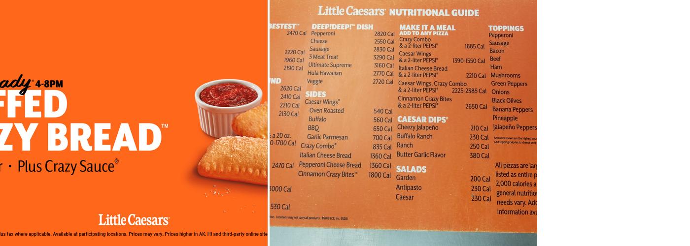 Little Caesars Pizza Menu