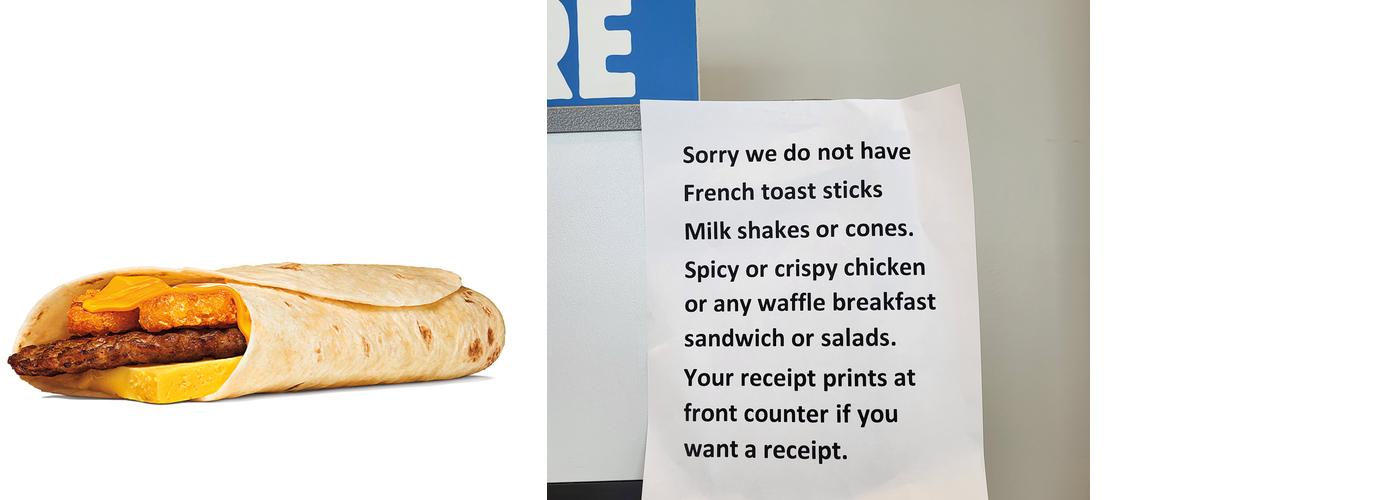 Burger King Menu
