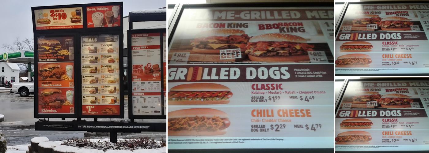 Burger King Menu