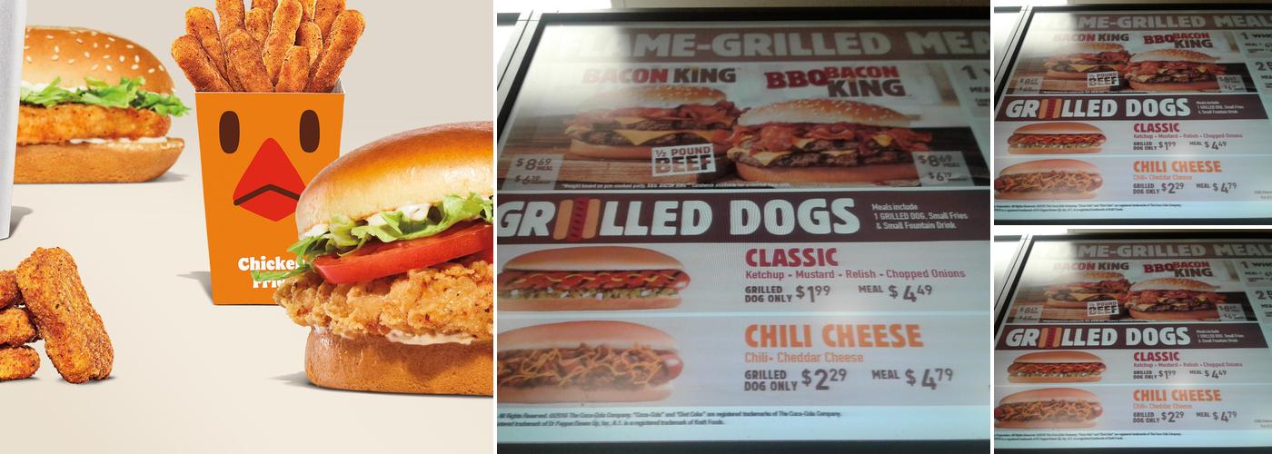 Burger King Menu