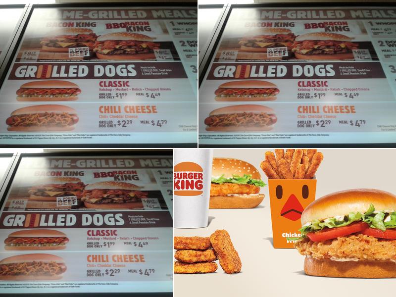 Burger King Menu