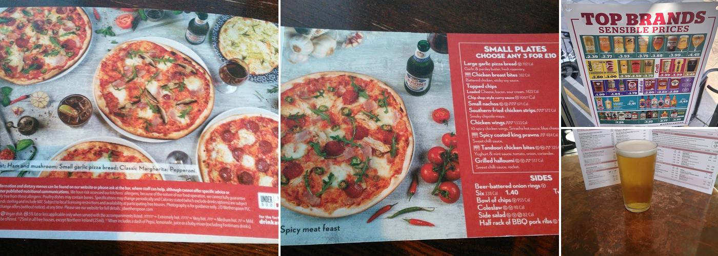 The Saxon Crown - JD Wetherspoon Menu