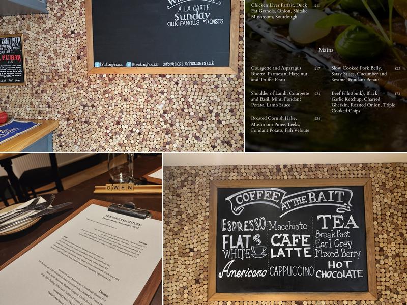 The Baiting House Menu