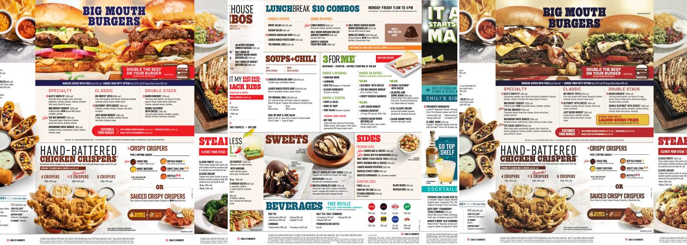 Chili's Grill & Bar Menu