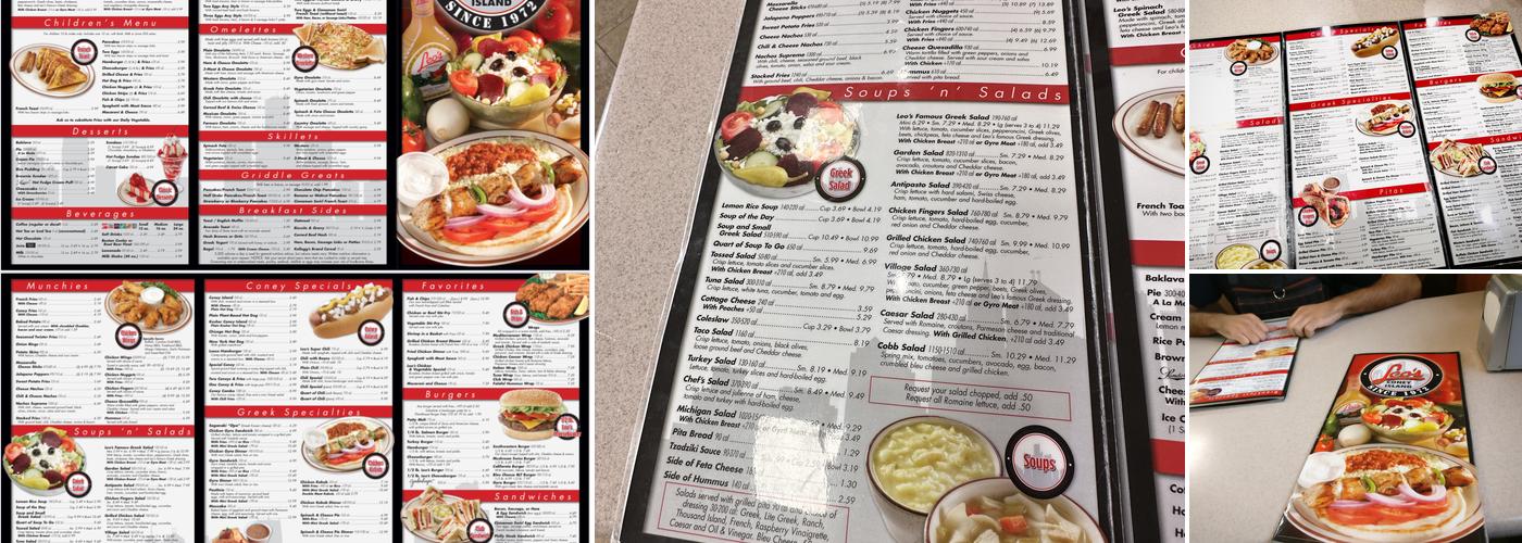 Leo's Coney Island Dearborn Menu