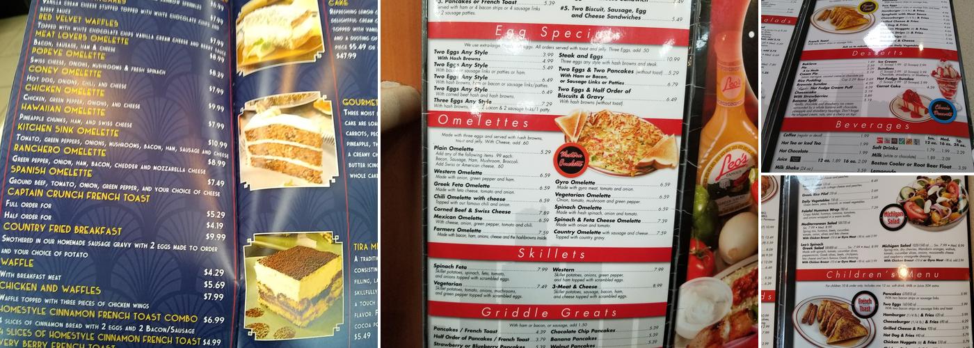 Leo's Coney Island Livonia 8 mile Menu