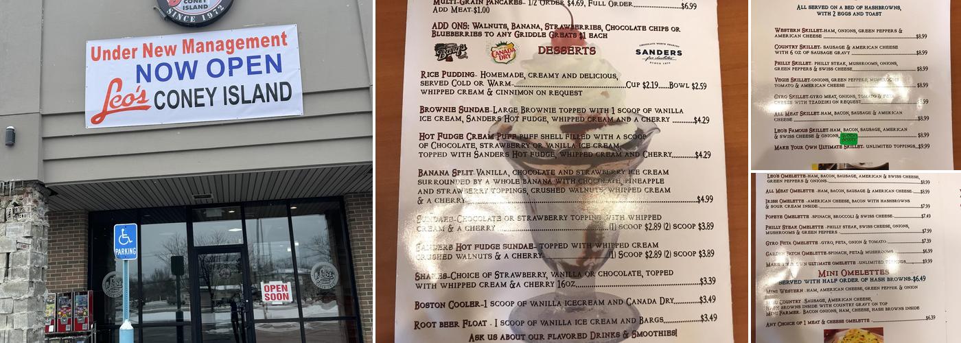 Leo's Coney Island - Flat Rock Menu