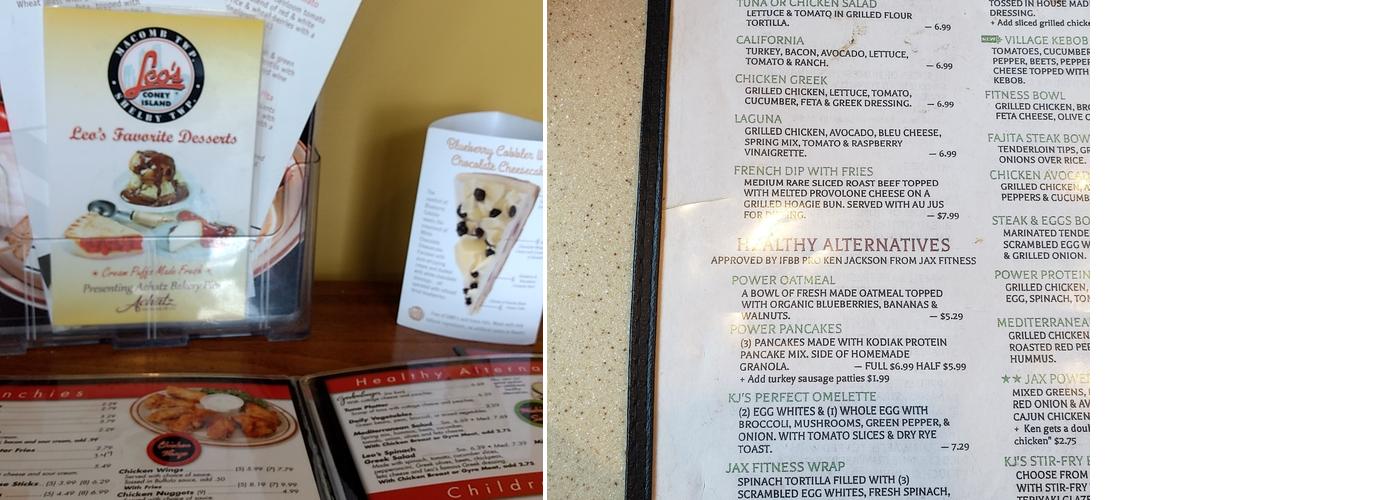 Leo's Coney Island Menu