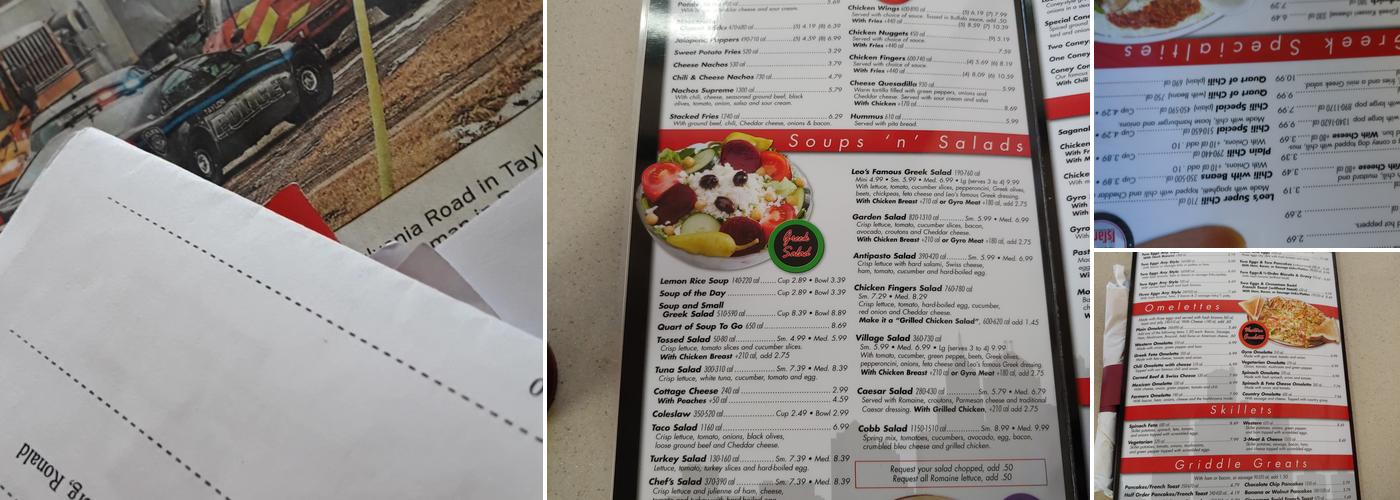 Leo's Coney Island Menu