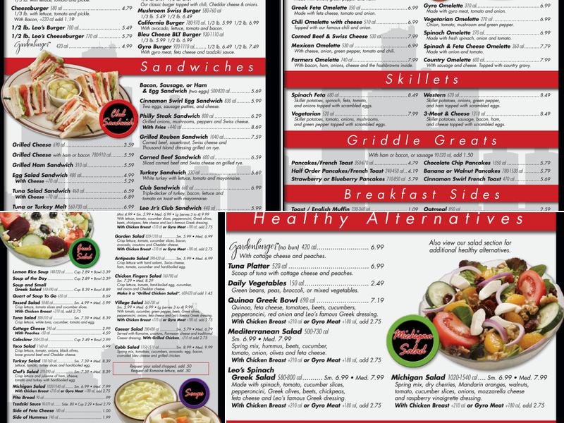 Leo's Coney Island Menu